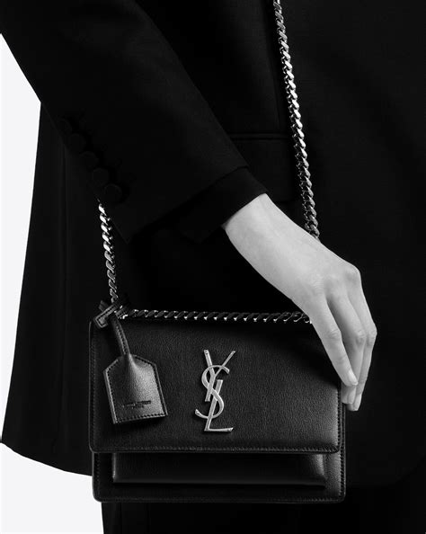 ysl small sunset monogram bag|saint laurent monogram shoulder bag.